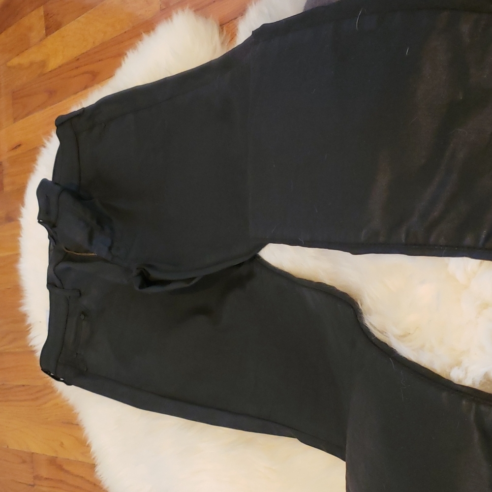 Mother Skinny Jeans Size 30 Black Sheen